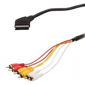 Kabel AQ SCART / 6x CINCH, 1,5 m (xaqcv21015) - rozbaleno - 24 měsíců záruka