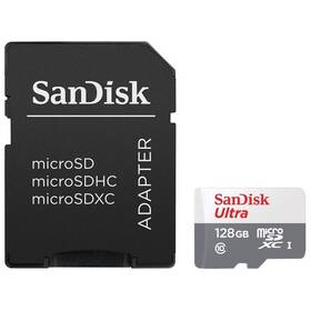 Paměťová karta SanDisk Micro SDXC Ultra Android 128GB UHS-I U1 (100R/20W) + adaptér (SDSQUNR-128G-GN3MA)