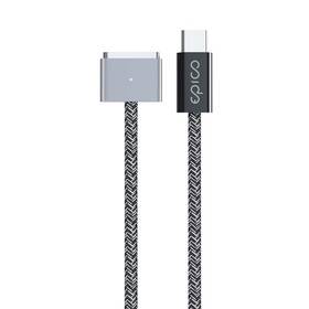 Nabíjecí kabel Epico USB-C/MagSafe 3, 140W, 2m (9915111900089) šedý
