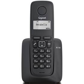 Domácí telefon Gigaset A116 (S30852-H2801-R601) černý