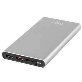 Powerbank GND 10000 mAh, USB-C PD 18W (PB100002SB) stříbrná - zánovní - 24 měsíců záruka