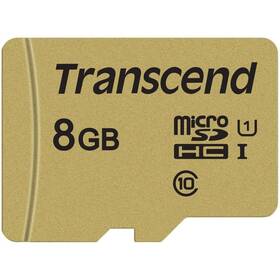 Transcend 500S microSDHC 8GB UHS-I U1 (Class 10) (95R/60W) + adapter