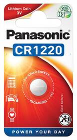 Baterie lithiová Panasonic CR1220, blistr 1ks (CR-1220EL/1B)