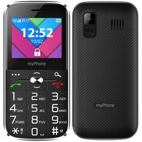 Mobilní telefon myPhone Halo C Senior (TELMYSHALOCBK) černý