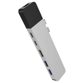 USB Hub HyperDrive NET Hub USB-C pro MacBook Pro (HY-GN28N-SILVER) stříbrný