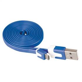 Kabel EMOS MicroUSB, 1m modrý