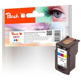Inkoustová náplň Peach Canon CL-511,385 stran, kompatibilní CMY (314480)