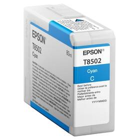 Inkoustová náplň Epson T8502, 80 ml (C13T850200) azurová