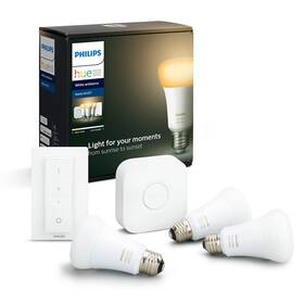 Startovací sada Philips Bluetooth 9W, E27, White Ambiance + Switch, Bridge 
