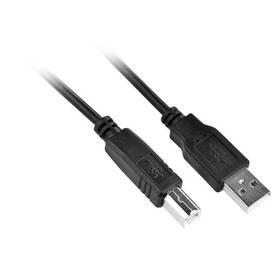 Kabel GoGEN USB / USB-B, 1,5m (GOGUSBAB150MM01) černý