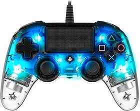 Gamepad Nacon Wired Compact Controller pro PS4 (ps4hwnaconwicccblue) modrý/průhledný
