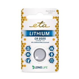 Baterie lithiová ETA PREMIUM CR2025, blistr 1ks (CR2025LITH1)
