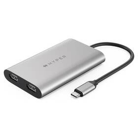 Redukce HyperDrive USB-C /2x HDMI (HY-HDM1-GL) stříbrná