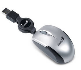 Myš Genius Micro Traveler V2 (31010125106) stříbrná