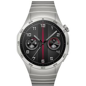 Chytré hodinky Huawei Watch GT 4 46 mm - Silver + Stainless Steel Strap (55020BGU)
