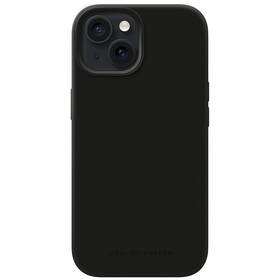 Kryt na mobil iDeal Of Sweden Silicone Case s MagSafe na Apple iPhone 15 černá barva
