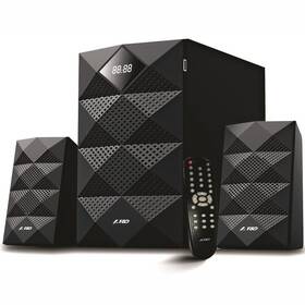 Reproduktory Fenda F&D A180X 2.1, bluetooth, rádio, USB, dálkové ovládání (A180X) černé - rozbaleno - 24 měsíců záruka