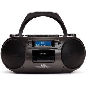 Radiomagnetofon s DAB+/CD AIWA BBTC-660DAB černá barva
