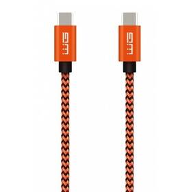 Kabel WG USB-C/USB-C, 1m (9766) oranžový