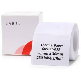 Papírový štítek Niimbot R 50x30mm 230ks pro B21 (A2A88358101) bílý