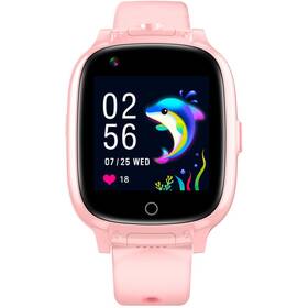 Chytré hodinky Garett Kids Twin 4G (TWIN_4G_PINK) růžové - s mírným poškozením - 12 měsíců záruka