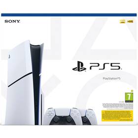 Sony PlayStation 5 (typ modelu - slim) + 2x bezdrátový ovladač DualSense