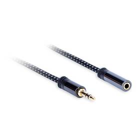Kabel AQ 3,5 mm Jack/3,5 mm Jack, M/F, 3m (xdtjf030) černý