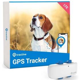 GPS lokátor Tractive DOG 4 LTE – sledování polohy a aktivity pro psy (TRNJAWH) bílý