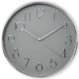 Nástěnné hodiny Hama Elegance stříbrné/šedé - zánovní - 24 měsíců záruka