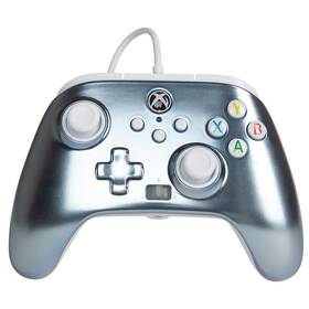 Gamepad PowerA Enhanced Wired pro Xbox Series X|S - Metallic Ice (1516986-02)