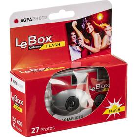 Digitální fotoaparát AgfaPhoto LeBox Flash šedý/červený
