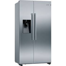 Americká lednice Bosch KAD93AIDP šedá barva
