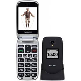Mobilní telefon Evolveo EasyPhone FP černý - rozbaleno - 24 měsíců záruka