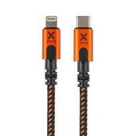 Kabel Xtorm Xtreme USB-C/Lightning, 1,5m (CXX003) černý/oranžový - zánovní - 12 měsíců záruka