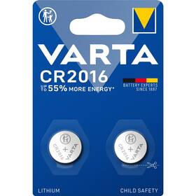 Baterie lithiová Varta CR2016, blistr 2ks (6016101402)