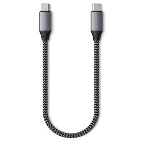 Kabel Satechi USB-C/USB-C, 25 cm (ST-TCC10M) šedý - zánovní - 12 měsíců záruka