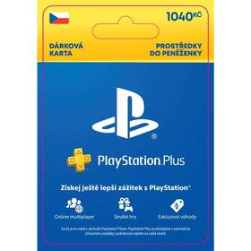 Sony PlayStation Plus - elektronická peněženka 1040 Kč