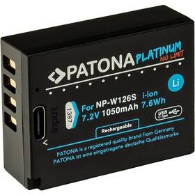 Baterie PATONA pro foto Fuji NP-W126S 1050mAh Li-Ion Platinum, USB-C (1397)
