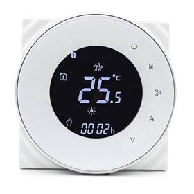 Termostat iQtech SmartLife GALW-W, WiFi termostat pro kotle s potenciálovým spínáním bílá barva
