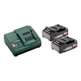 Set baterie a nabíječky Metabo Basic set 2x2,0 Ah - rozbaleno - 24 měsíců záruka