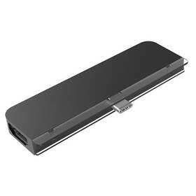 USB Hub HyperDrive pro iPad Pro USB-C/HDMI, USB-C, USB 3.0, SD, Micro SD, 3,5mm jack (HY-HD319B-Gray) šedý