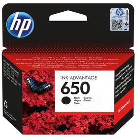 Inkoustová náplň HP 650, 360 stran černá barva
