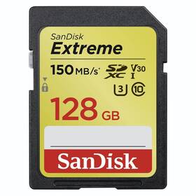 Paměťová karta SanDisk SDXC Extreme 128GB UHS-I U3 (150R/70W) (SDSDXV5-128G-GNCIN)