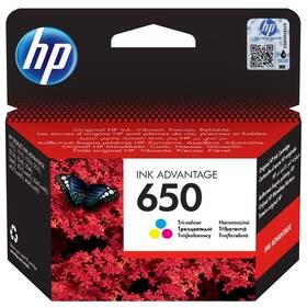 Inkoustová náplň HP 650, 200 stran - CMY (CZ102AE)