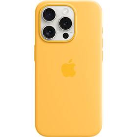 Apple iPhone 15 Pro Silicone Case s MagSafe - paprskově žlutý