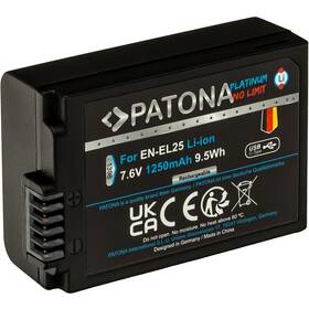 Baterie PATONA pro foto Nikon EN-EL25 1250mAh Li-Ion Platinum, USB-C (1398)