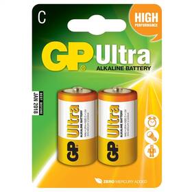 Baterie alkalická GP Ultra C, LR14, blistr 2ks (B1931)
