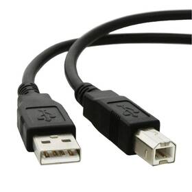 Kabel AQ USB B - USB 2.0 A M/M, 5 m (xaqcc62050) - rozbaleno - 24 měsíců záruka