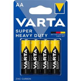 Baterie zinkouhlíková Varta Super Heavy Duty AA, R06, blistr 4ks (2006101414)