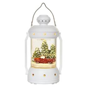 LED dekorace EMOS vánoční lucerna, 19,5 cm, 3x AA, vnitřní, teplá bílá, časovač (DCLW07)